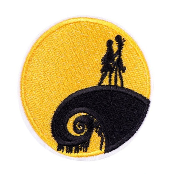 The Nightmare Before Christmas 'Jack and Sally | Spiral Hill' Embroidered Patch