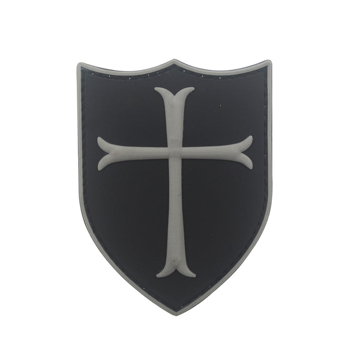 Cool 'Crusader Shield | 4.0' PVC Rubber Velcro Patch