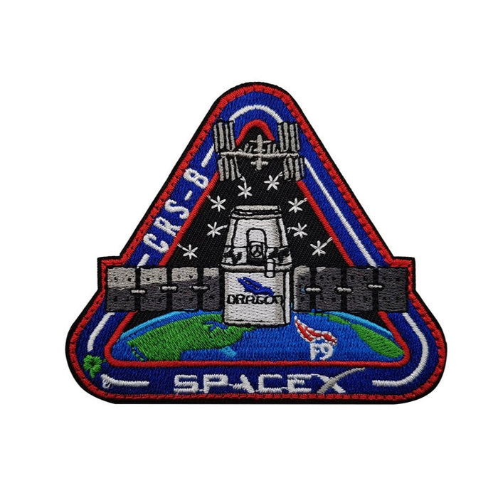 Falcon 9 Dragon 'SpaceX | CRS-8' Embroidered Velcro Patch