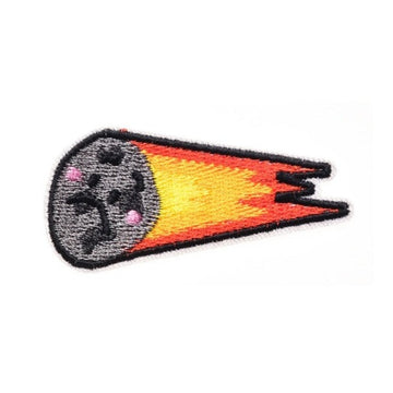 Cute 'Flaming Meteor | Sad' Embroidered Patch