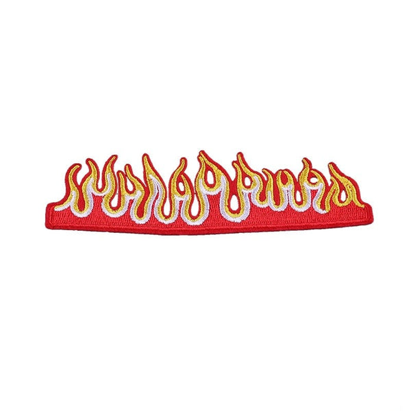 Cool 'Fire Flame' Embroidered Patch