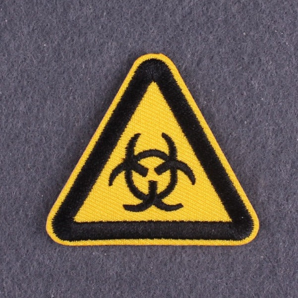 Warning Sign 'Biohazard' Embroidered Patch