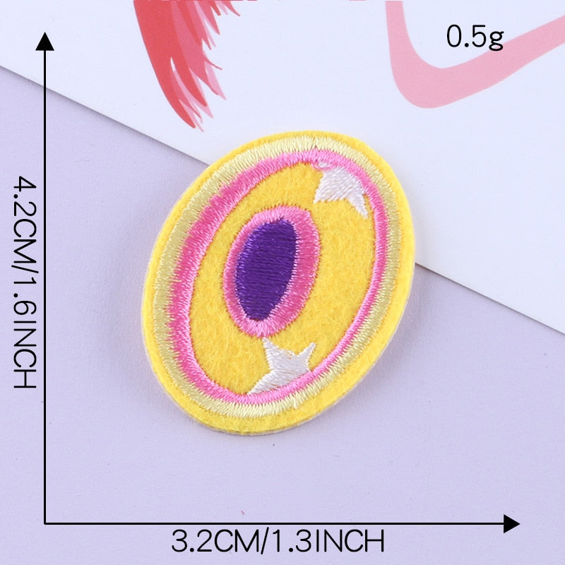Cute Letter O 'Colorful' Embroidered Patch