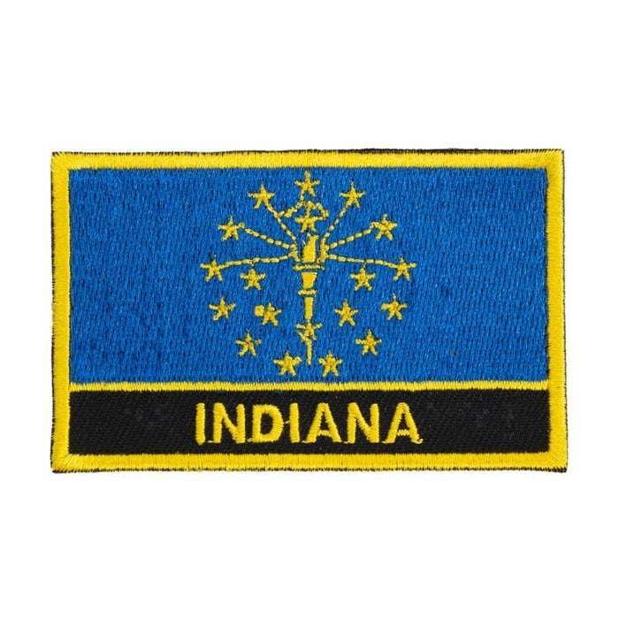 Indiana Flag Embroidered Patch