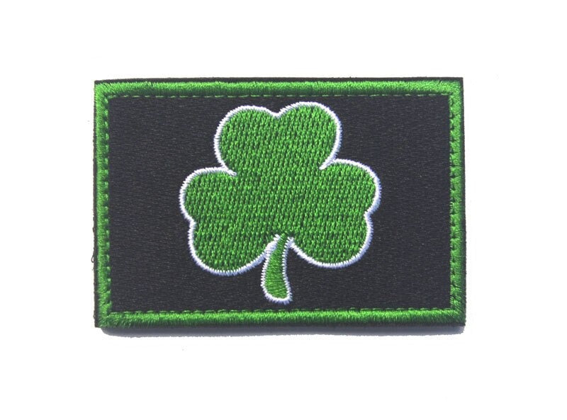 Clover Leaf 'Square' Embroidered Velcro Patch