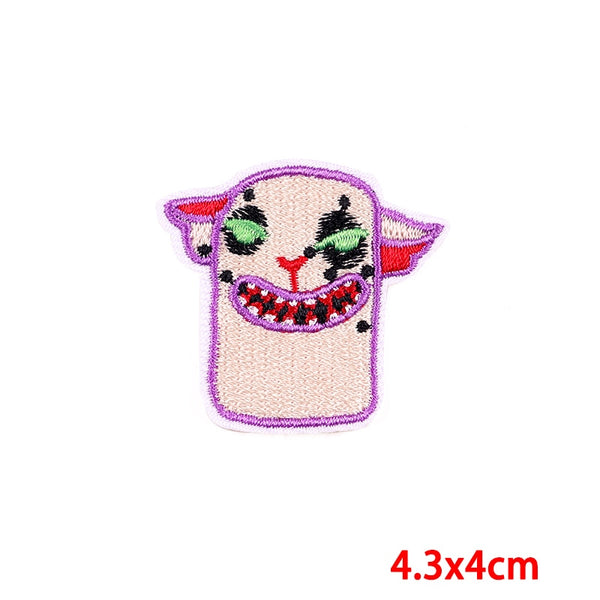 Halloween 'Creepy Dog | Square Face' Embroidered Patch