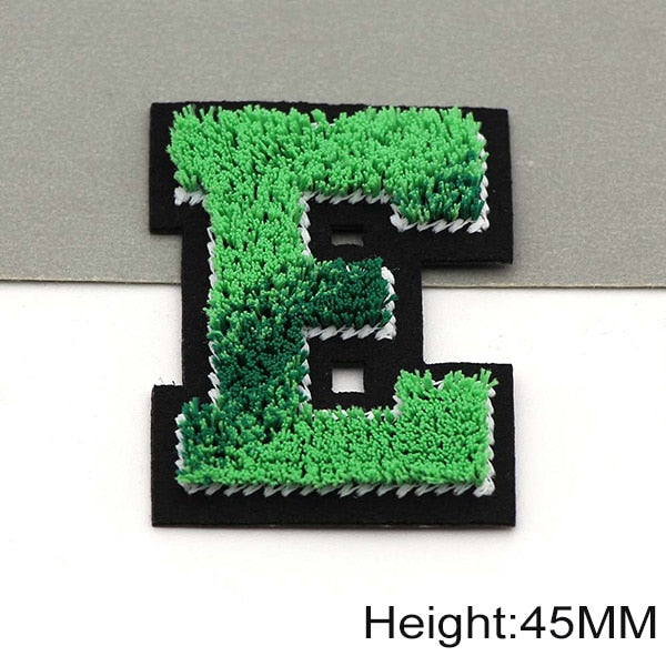 Tricolor 'Letter E' Embroidered Patch