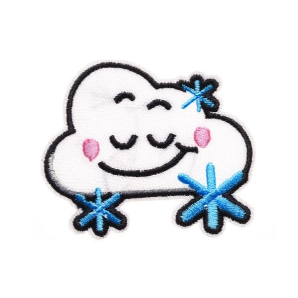 Cute 'Snow Cloud | Sleeping' Embroidered Patch