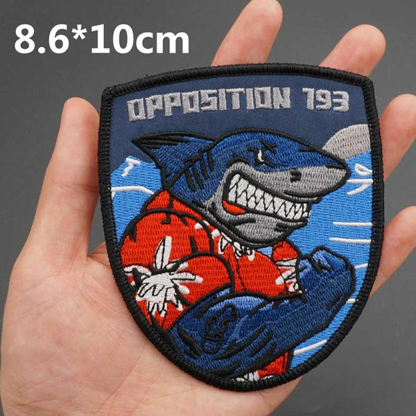 Shark 'Strong | Opposition 193' Embroidered Patch