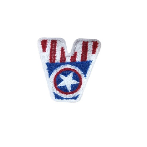 Captain America 'Letter V' Embroidered Patch