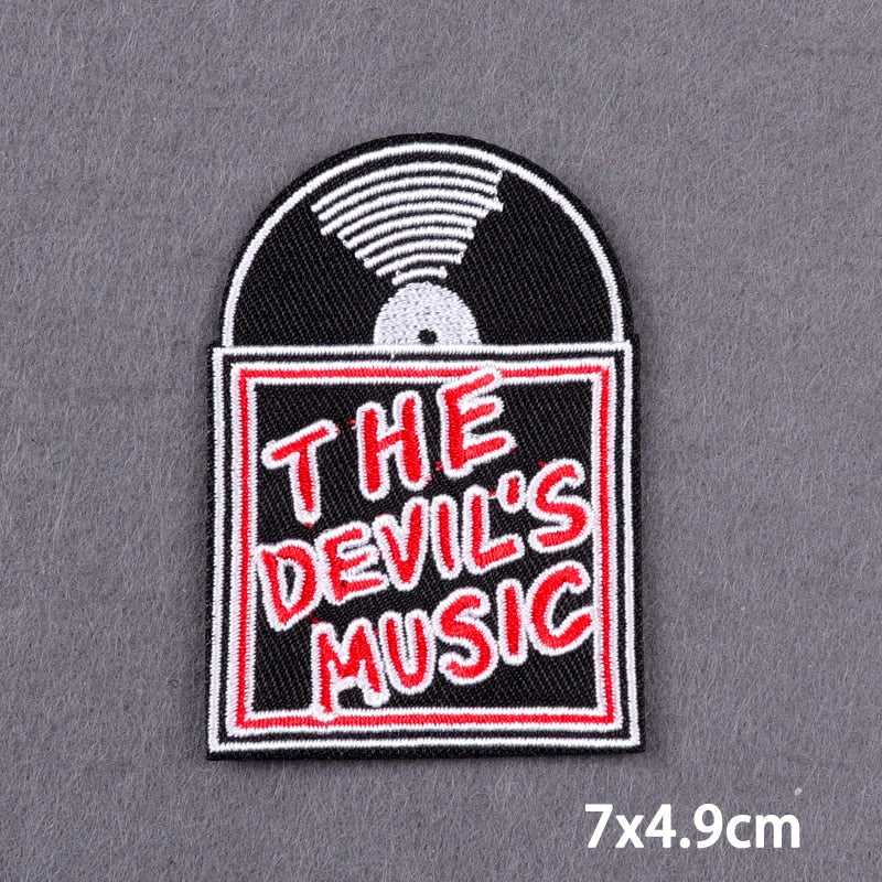 The Devil's Music 'Phonograph Disc' Embroidered Patch