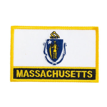 Massachusetts Flag Embroidered Patch