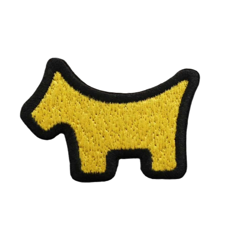 Cute 'Cameron Dog Logo | 1.0' Embroidered Velcro Patch