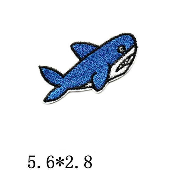 Cute Sea Animal 'Shark' Embroidered Patch