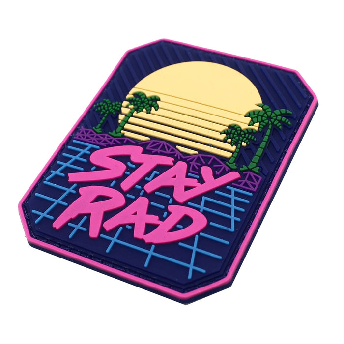 Stay Rad 'Sunset And Palm Trees' PVC Rubber Velcro Patch