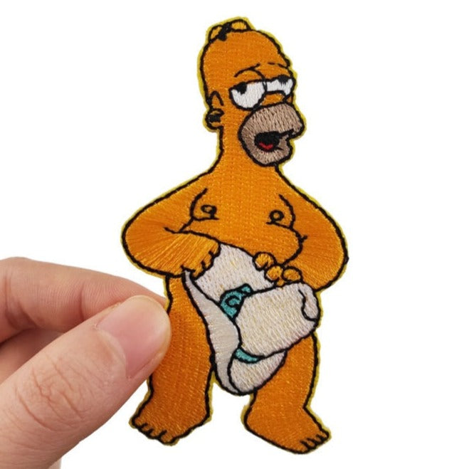The Simpsons 'Naked Homer | Cowboy Hat' Embroidered Patch