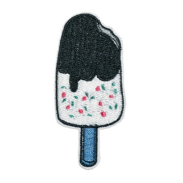 Cute 'Chocolate Covered Sprinkle Popsicle' Embroidered Patch