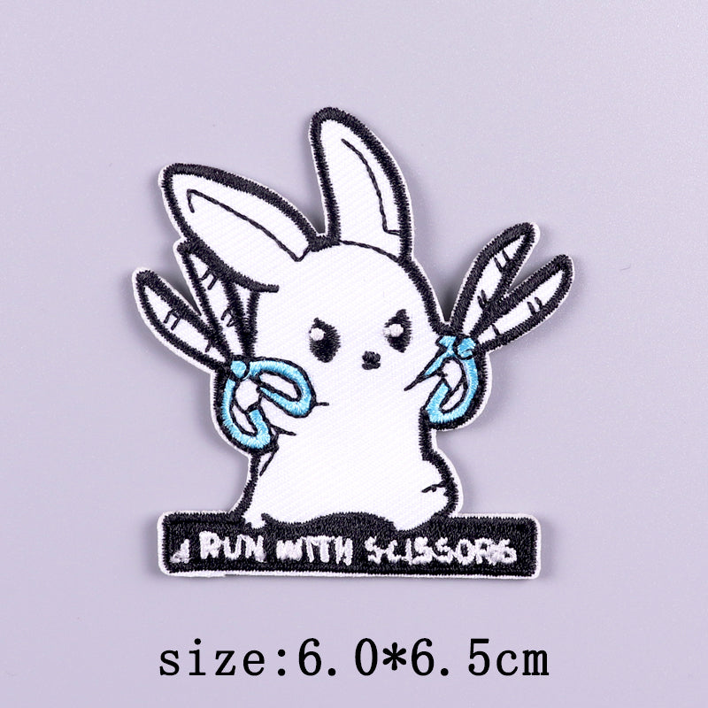 Rabbit Embroidered Patches