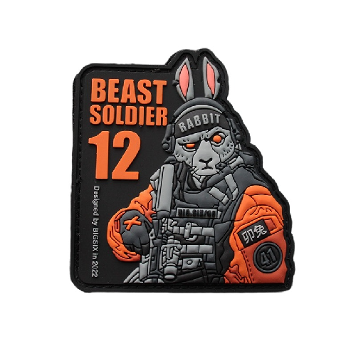 Beast Soldier 12 'Rabbit' PVC Rubber Velcro Patch — Little Patch Co