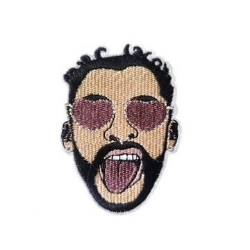 Bad Bunny 'Rapper Heart Sunglasses' Embroidered Patch