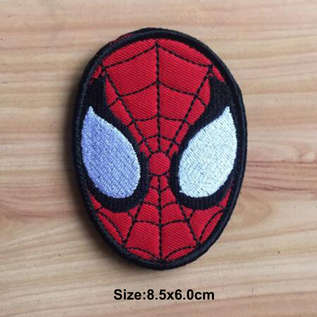 Spider-Man 'Face' Embroidered Velcro Patch