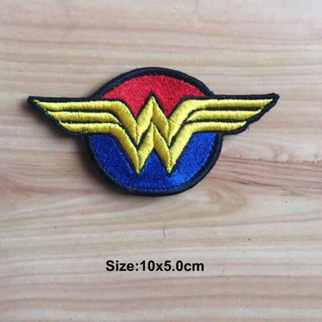 Wonder Woman 'Logo' Embroidered Velcro Patch