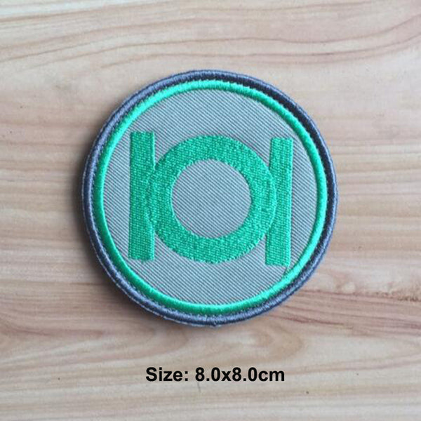 Green Lantern 'Logo' Embroidered Velcro Patch