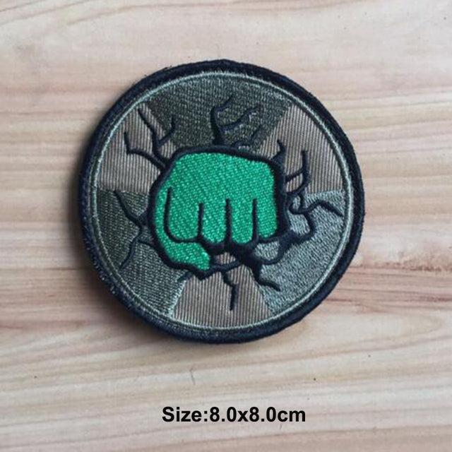 Hulk 'Smash' Embroidered Velcro Patch
