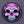 Load image into Gallery viewer, Skull &#39;Purple Face&#39; Embroidered Patch
