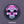 Load image into Gallery viewer, Skull &#39;Purple Face&#39; Embroidered Patch
