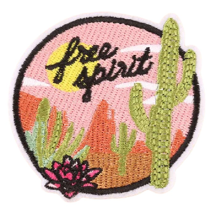 Cactus Plants 'Free Spirit' Embroidered Patch