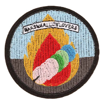 Camping 'Marshmallow Lovers' Embroidered Patch