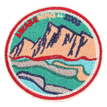 Mountains 'Awakening' Embroidered Patch