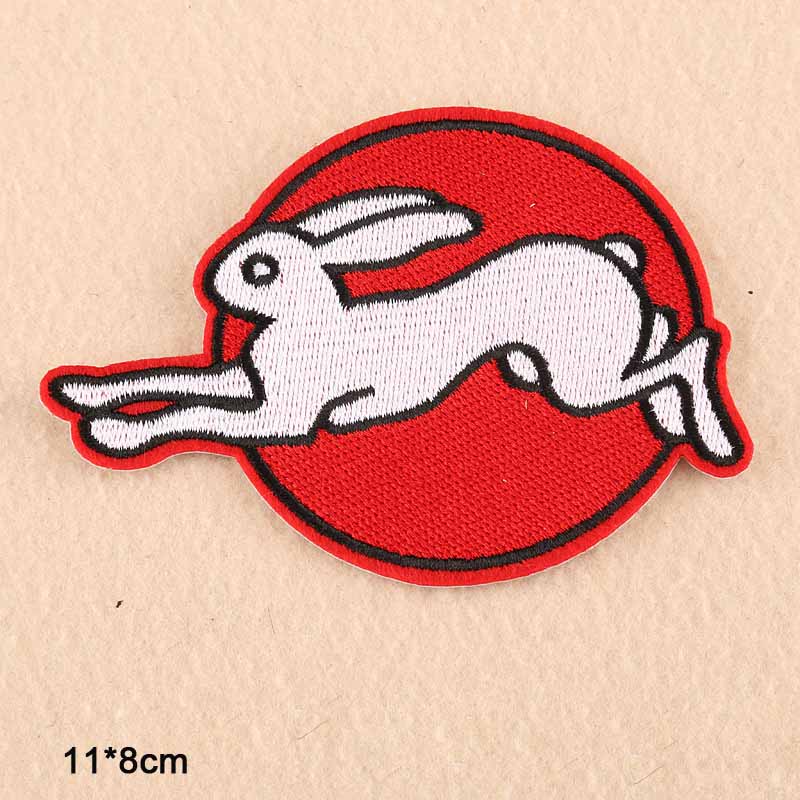 Stiker Rabbit Run Rabbit 'Running' Embroidered Patch