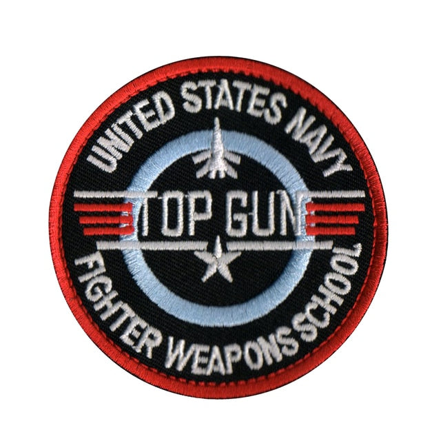 Top Gun 'United States Navy | Fighter Weapons School' Embroidered Velcro Patch