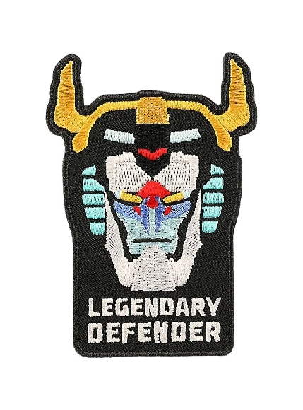 Voltron: Legendary Defender 4" 'Voltron Head' Embroidered Patch Set