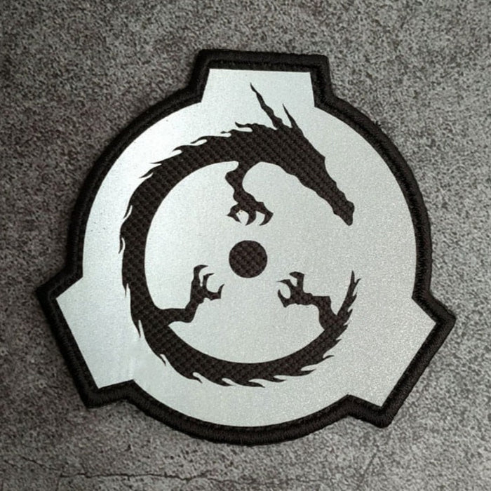 SCP Logo 'Dragon | Reflective' Embroidered Velcro Patch