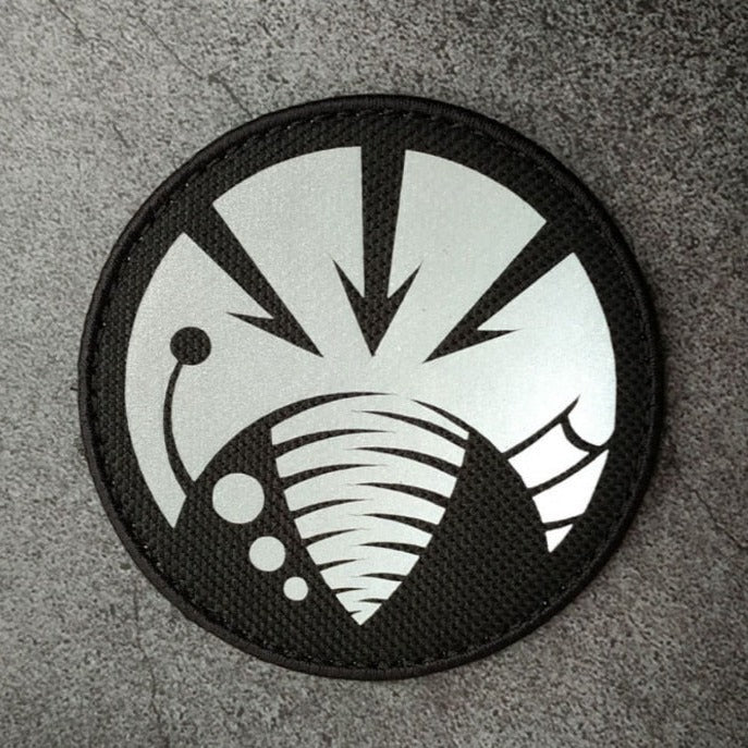 SCP Logo 'Deep Feeders | Reflective | 1.0' Embroidered Velcro Patch
