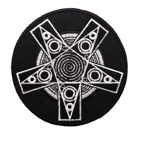 Pentagram Symbol 'Spiral' Embroidered Patch