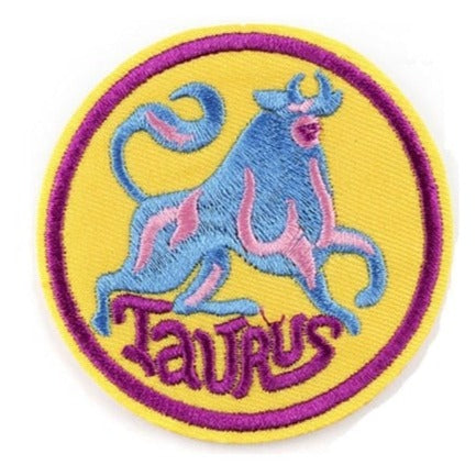 Zodiac Sign 'Taurus' Embroidered Patch