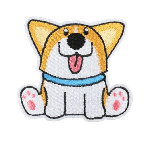 Cute Dog 'Welsh Corgi | Sitting' Embroidered Patch