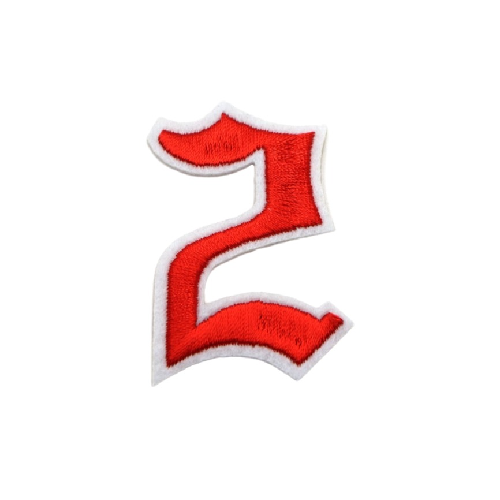 Gothic Number 'Two' Embroidered Patch