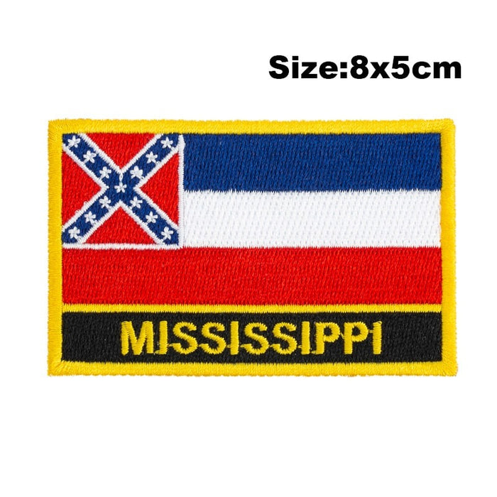 Mississippi Flag Embroidered Patch