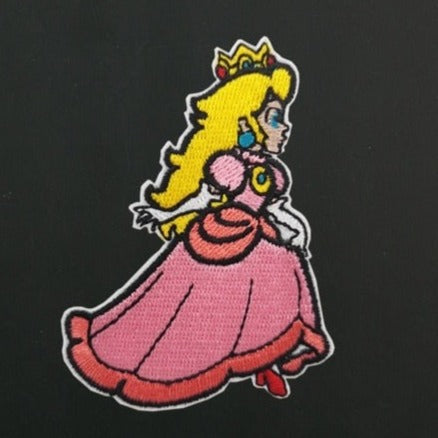 Super Mario Bros. 'Princess Peach | Running' Embroidered Velcro Patch