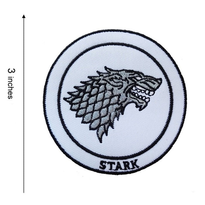 Game of Thrones 3" 'Stark' Embroidered Patch Set
