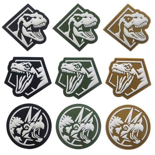 Dinosaur 'Triceratops' PVC Rubber Patch