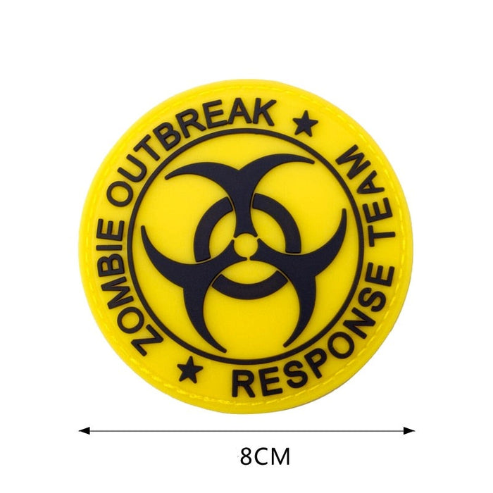 'Zombie Outbreak | Response Team | 1.0' PVC Rubber Velcro Patch