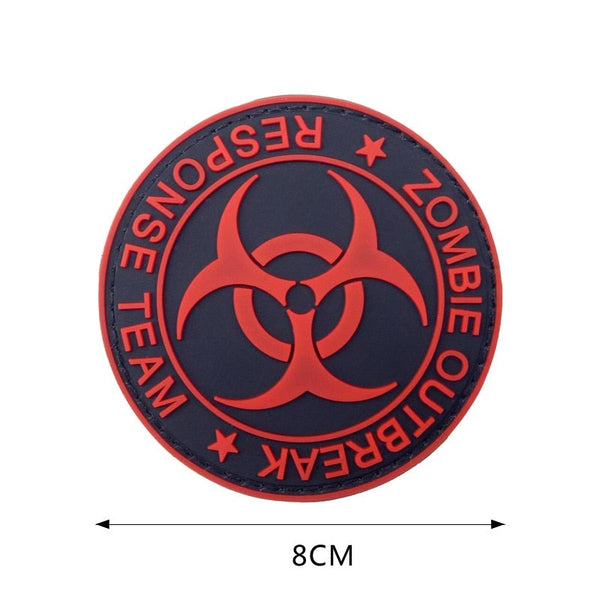 'Zombie Outbreak | Response Team | 1.0' PVC Rubber Velcro Patch