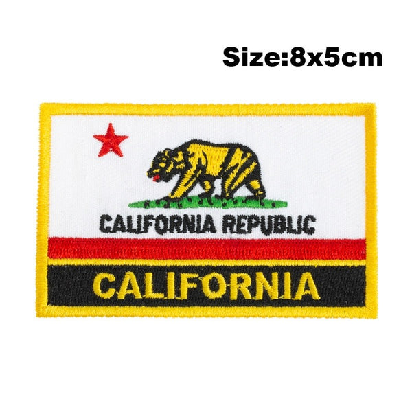 California Flag Embroidered Patch