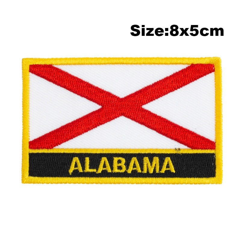 Alabama Flag Embroidered Patch